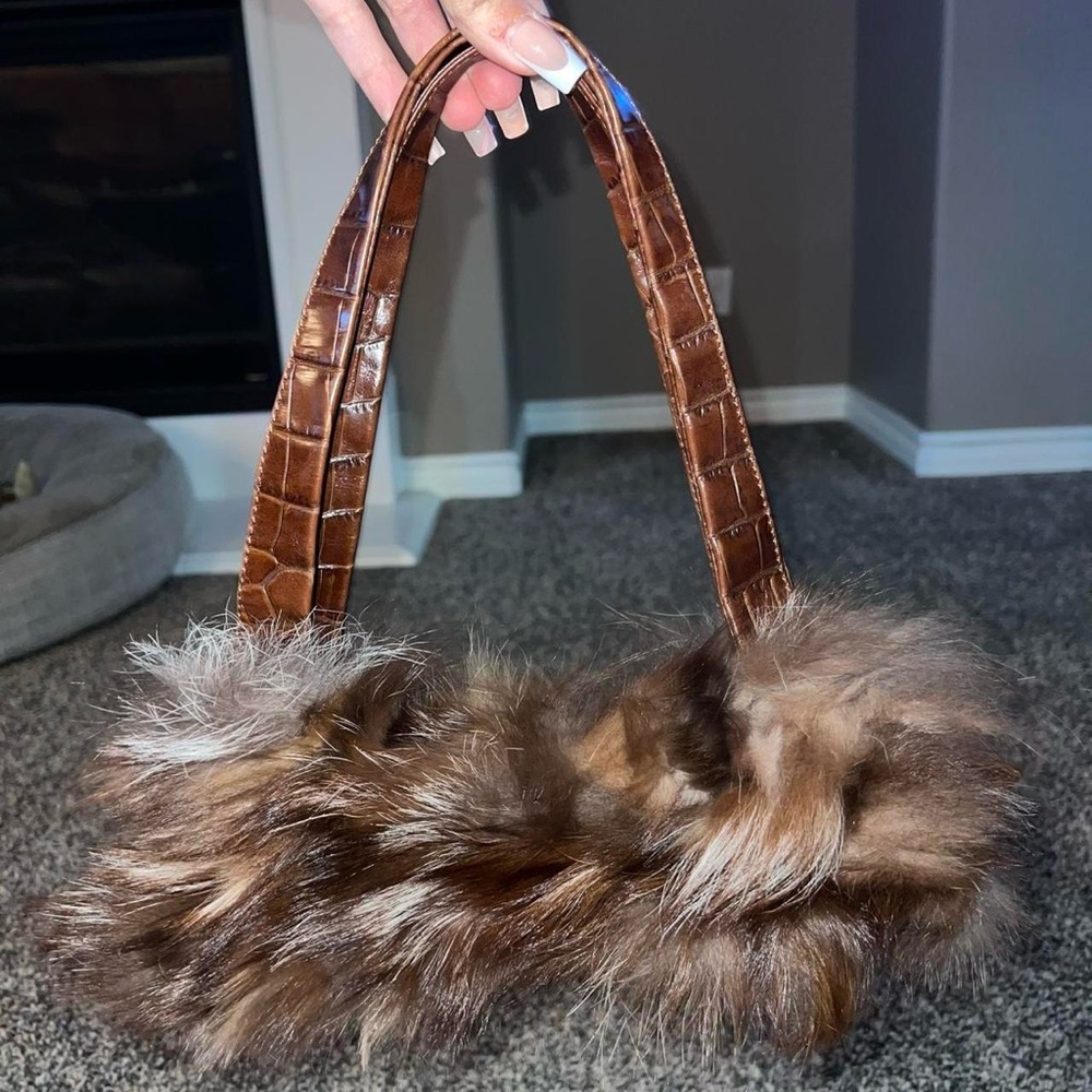 Paolo Masi designer real fur purse